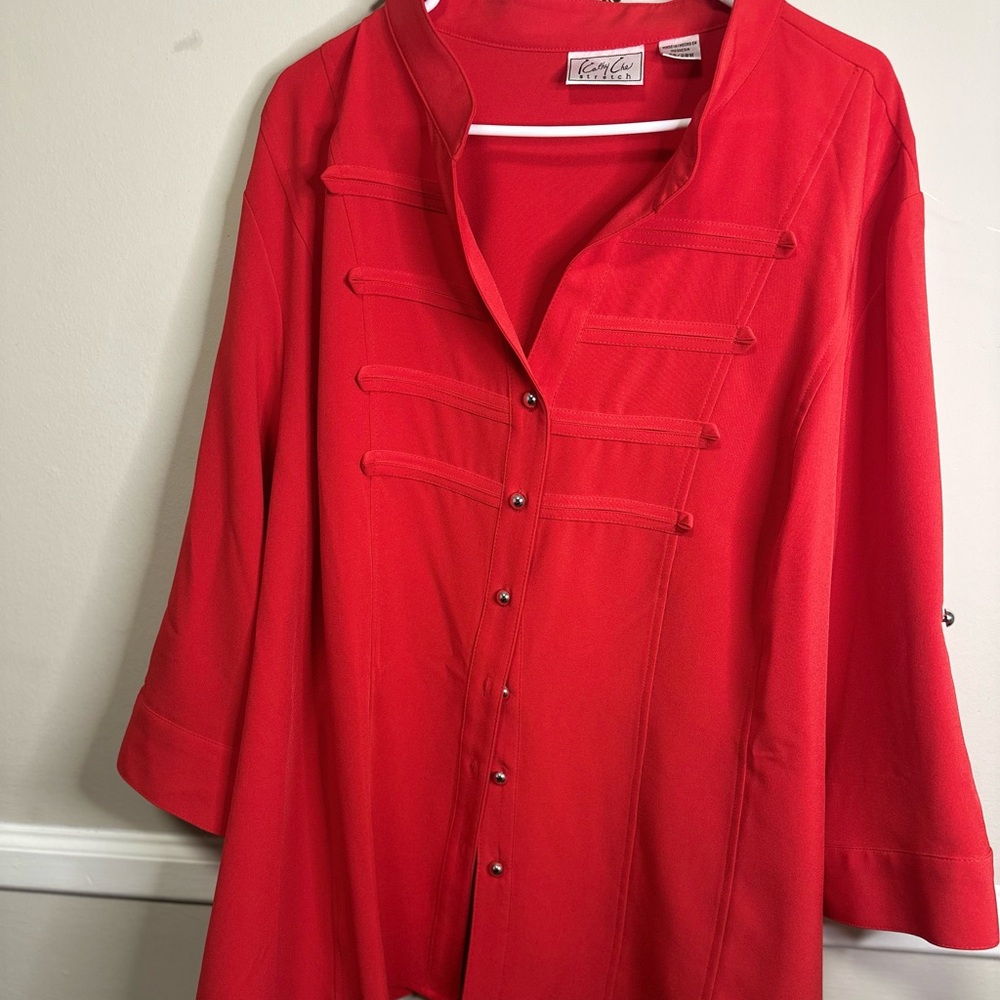Military blouse watermelon women plus